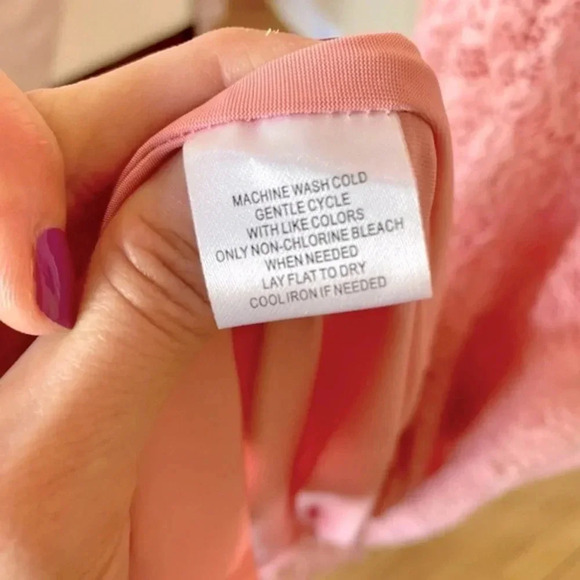 Love X Design Pink Vesta Stretch Lace Maxi Dress Size Medium - Picture 9 of 11